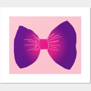 Pink Bow Ribbon Posters and Art